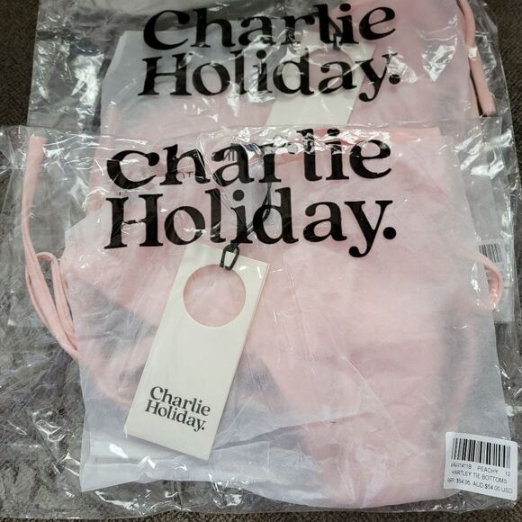 Charlie Holiday  Vacay Harlie  Tie String Bikini Bottoms - Picture 3 of 10